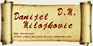 Danijel Milojković vizit kartica